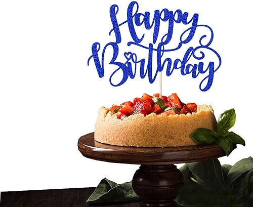 Miniatura 10 de Decoración hecha a mano con purpurina para tarta de cumpleaños, decoración de pastel de fiesta de cumpleaños, suministros de decoración de