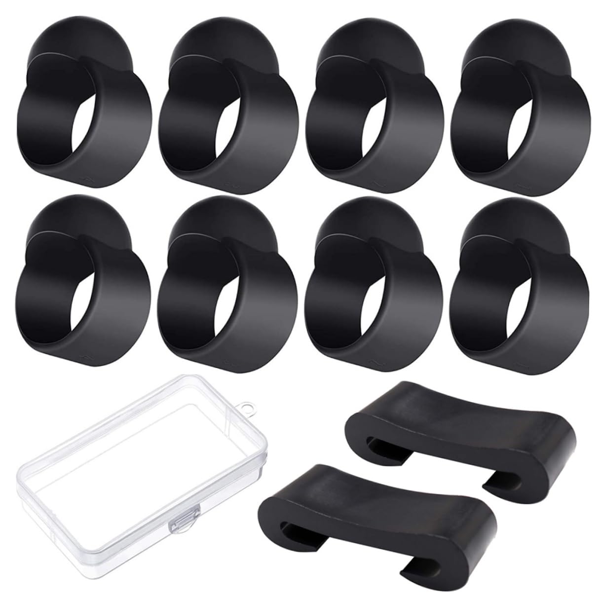 ERINGOGO 10Pcs Steel Tongue Drum Accessories Kit with Storage Box Includes Finger Picks Mallets for Enhanced Sound Quality Safe Durable Design for Percussion Instruments