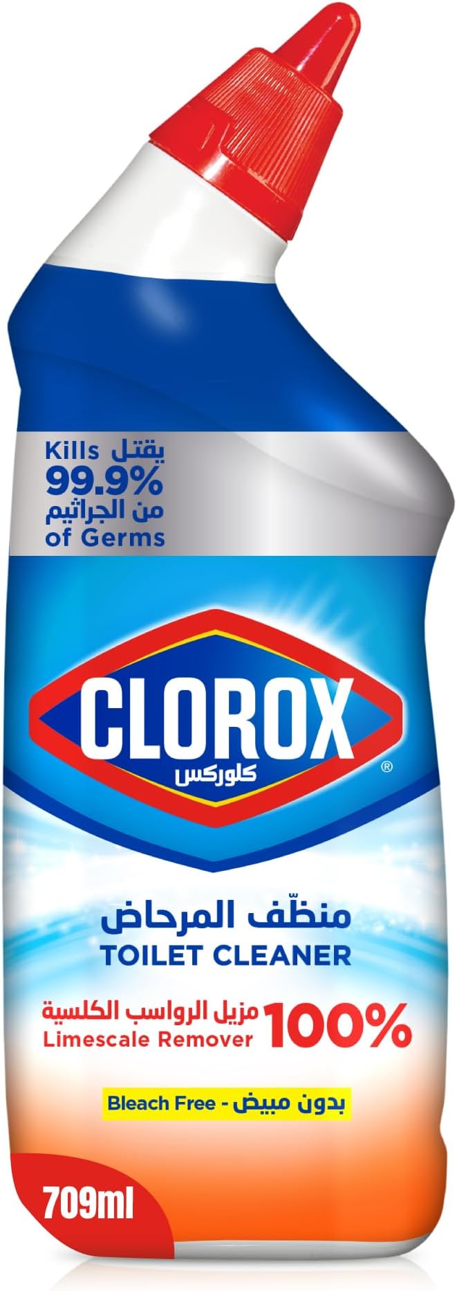 Toilet Cleaner Limescale Remover, 709ml, Kills 99.9% of Germs and Removes Rust and Mineral Stains, Bleach-Free