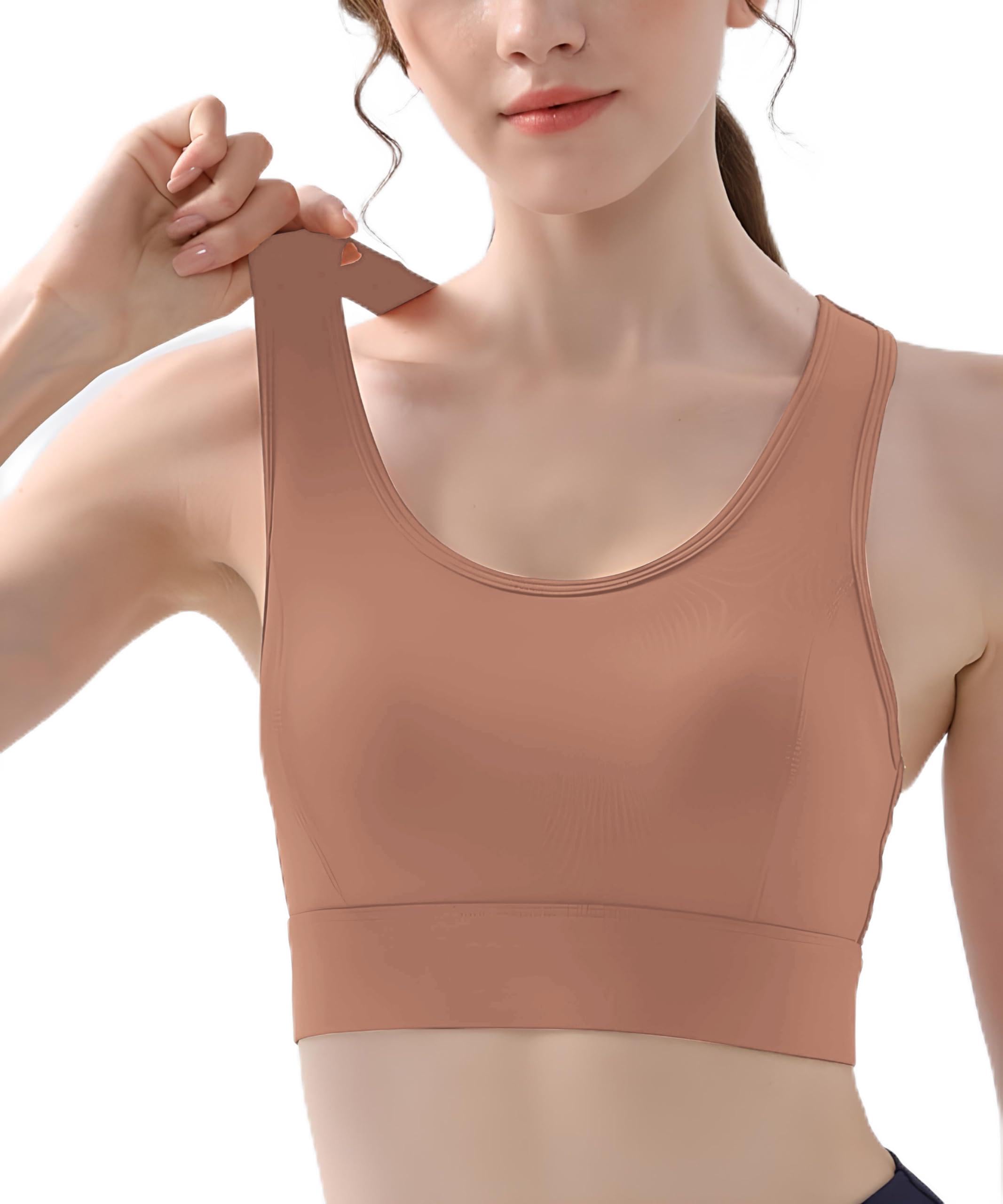 fabluk High-Performance Sports Bra with Breathable Mesh Racerback, Removable Pads, Hook Closure - Stylish & Supportive Wear for Gym & Yoga-picture-7