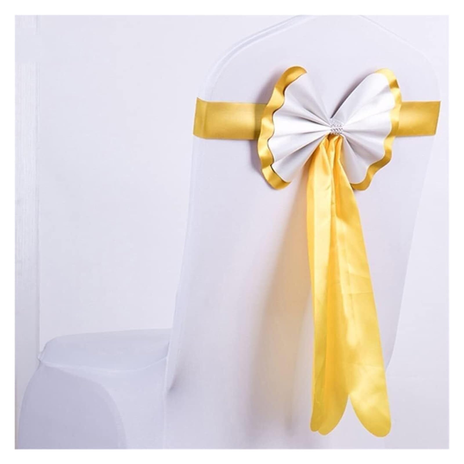 RZQVHBKXWGT chair sashes,50pcs Thick Rabbit Bow Chair Sash Spandex Band for Wedding Party Hotel Back Decor (Color : C, Size 50 pieces) B, ((Onecolor)