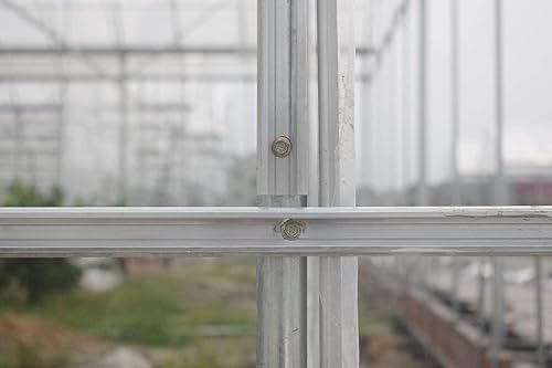 Miniatura 8 de GRELWT Alambre de resorte de invernadero y canal de bloqueo, 20 juegos, alambre recubierto de PVC de 6.56 pies y paquete de canal en U de aleación