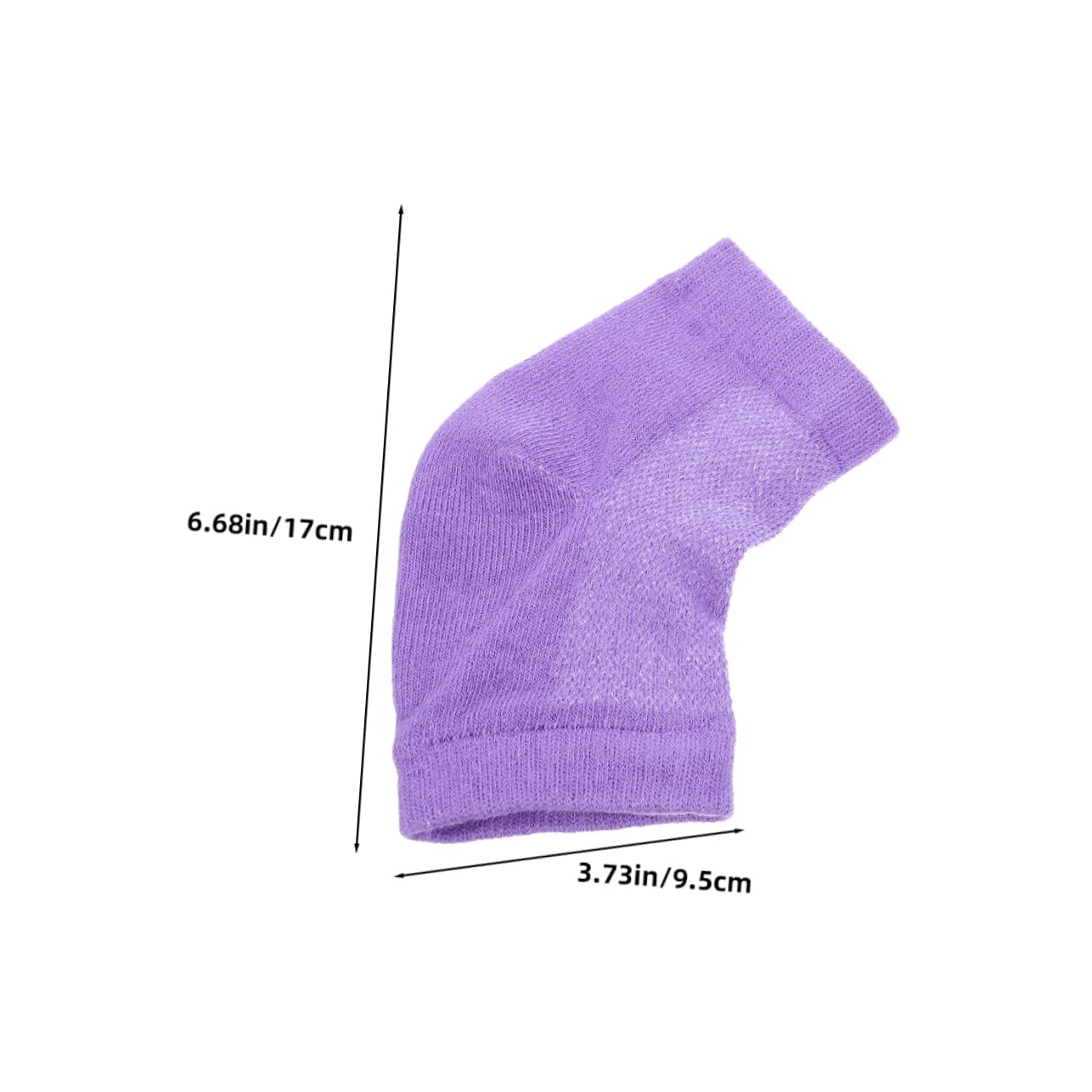 FOYTOKI Breathable Heel Socks 4 Pack Heel Protectors Elastic Compact for Dry Cracked Foot Sleeves