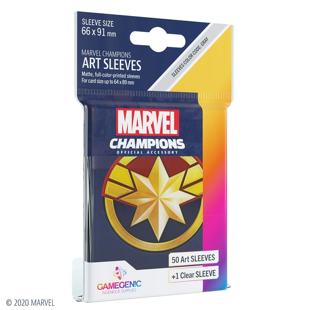 Gamegenic Marvel Champions The Card Game Official Captain America Art Sleeves