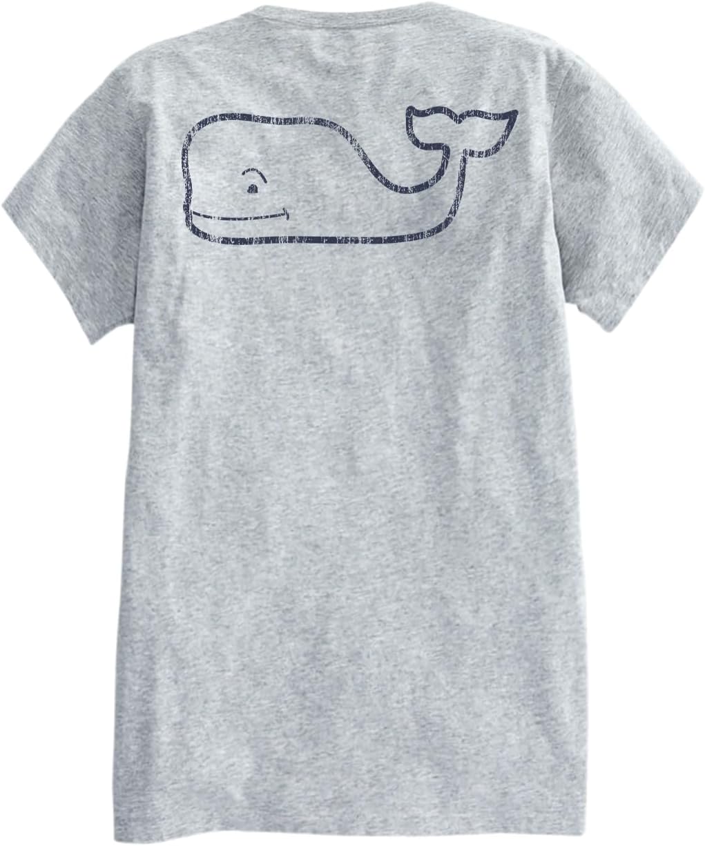 Vineyard Vines Womens Short-Sleeve Vintage Whale Pocket Tee