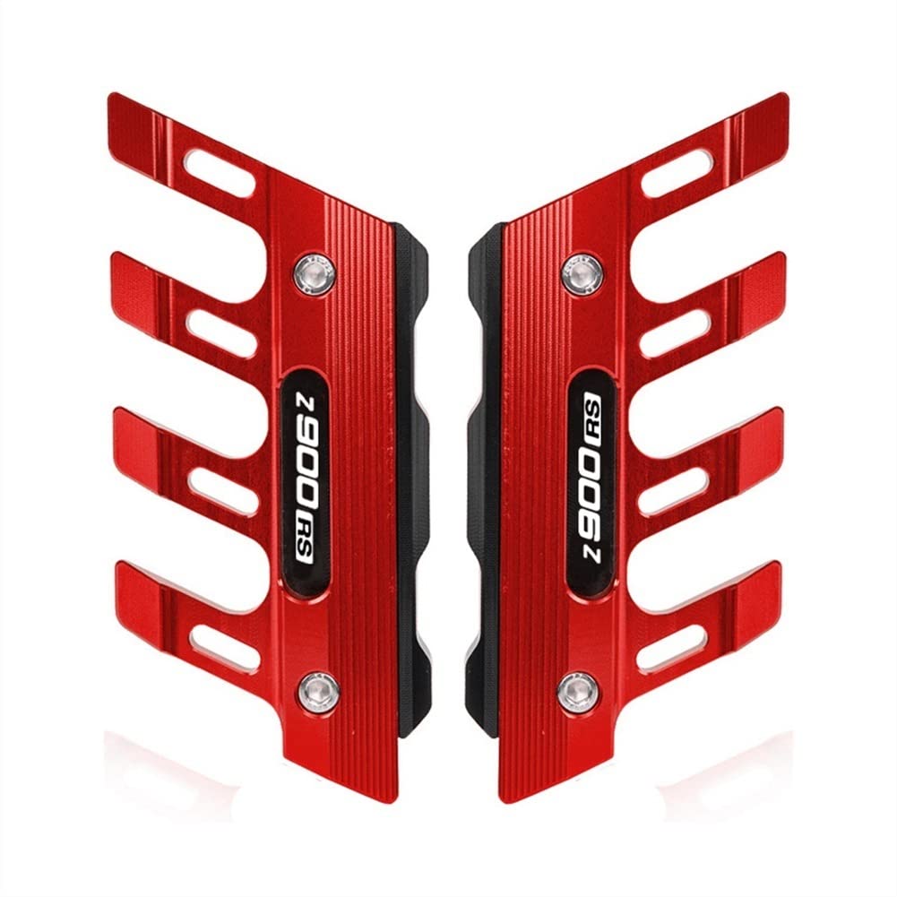 TICSER For k-awasaki Z900 RS Z900RS Z 900RS Z900R S Motorcycle Mudguard Front Fork Protector Guard Block Front Fender Slider Accessories Accessories Side Guard CNC Aluminum Fender (Color : Red)