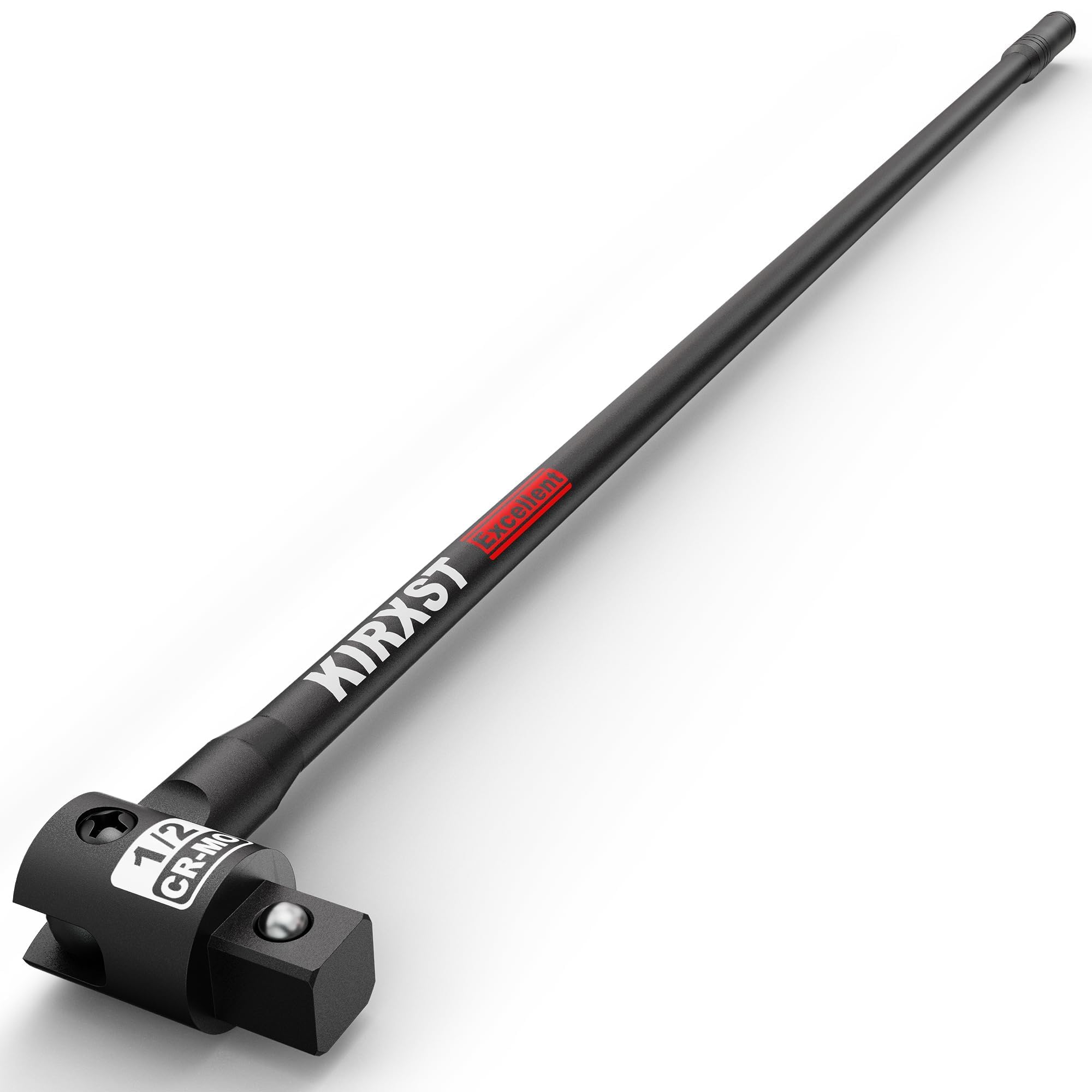 KIRXST 1/2 Inch Drive Heavy Duty Breaker Bar, 810 mm Pro Power Knuckle Breaker Flexi Bar, Flexible Handle Breaker Bar, Socket Wrench, Wheel Nut Spanner