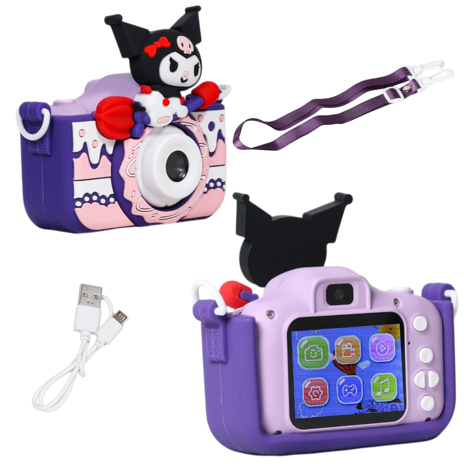 Kids Digital Camera for 3-8 Years Age Group (Kuromi)-image-34