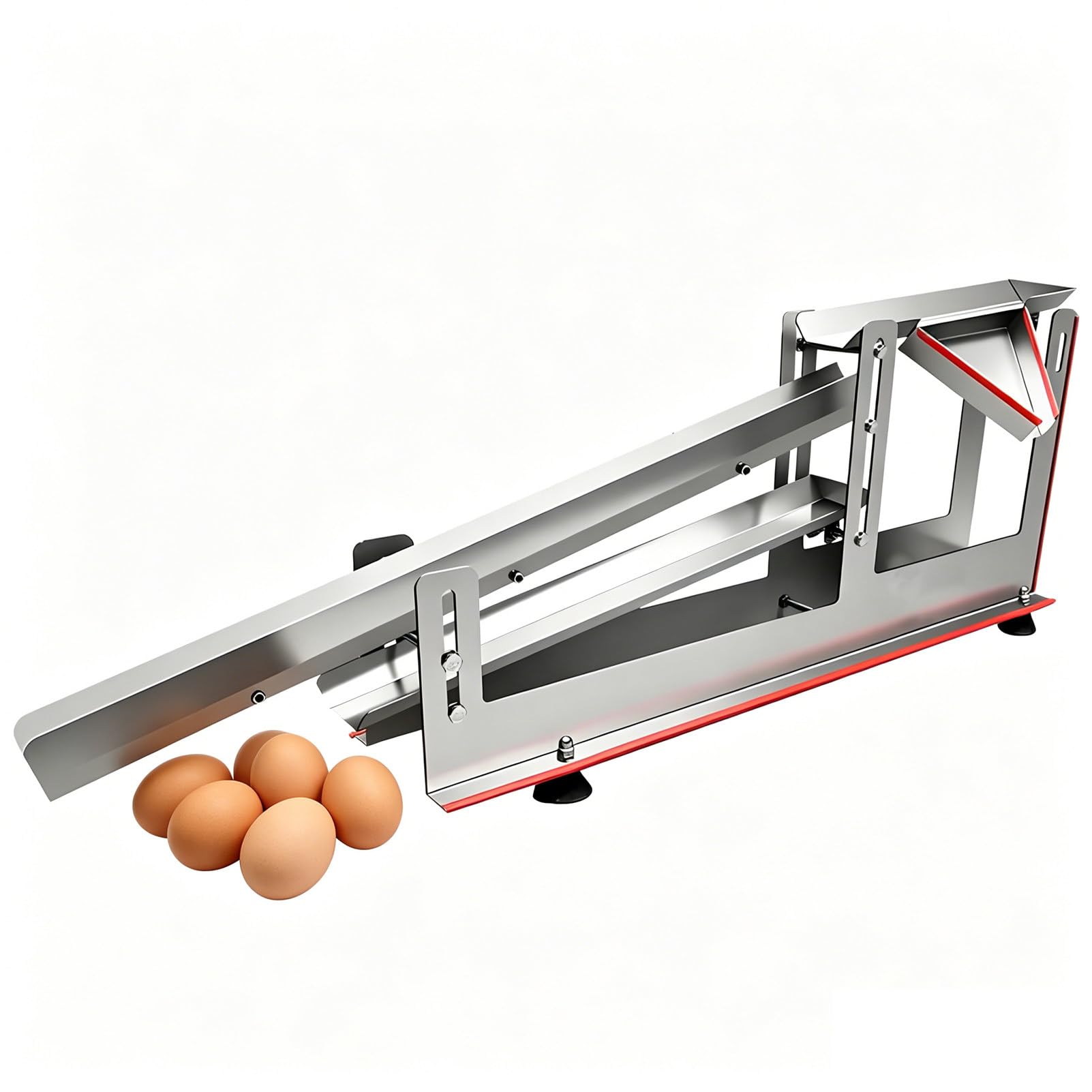 Separatore regolabile per uova, in acciaio inox, con spazio variabile per una separazione più veloce, 600-1000 uova/ora, ideale per uso in panetteria