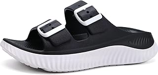 KuaiLu Womens Recovery Sandals With Comfortable Plantar Fasciitis Arch Support, Orthotic Adjustable Thick Cushion Sport Slides Reduces Stress on Feet, Joints & Back Post-Exercise