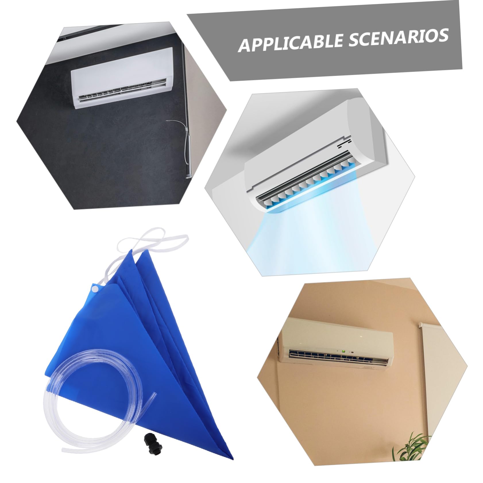 LALAFINA Copertura per Pulizia Condizionatore Split Kit Professionale per Servizio e Manutenzione Estende La Apparecchio e Rimuove Accumulo