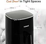 Fullwill 6QT Air Fryer with Visible Window,Nonstick and Dishwasher-Safe Basket,12-in-1 Multi-Function Air Fry,Roast,Bake, Dehydrate, Fries,for Family Party,1700W,Black — image 7