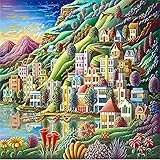 vinilos punto encuentro [ TALADRO COMPLETO SUPER FLASH ] - Toda la imagen está cubierta de diamantes, vívidos y brillantes a la luz, se ven más brillantes y más tridimensionales, los diamantes de colores nunca se desvanecen. (30% más por cada color de diamantes)