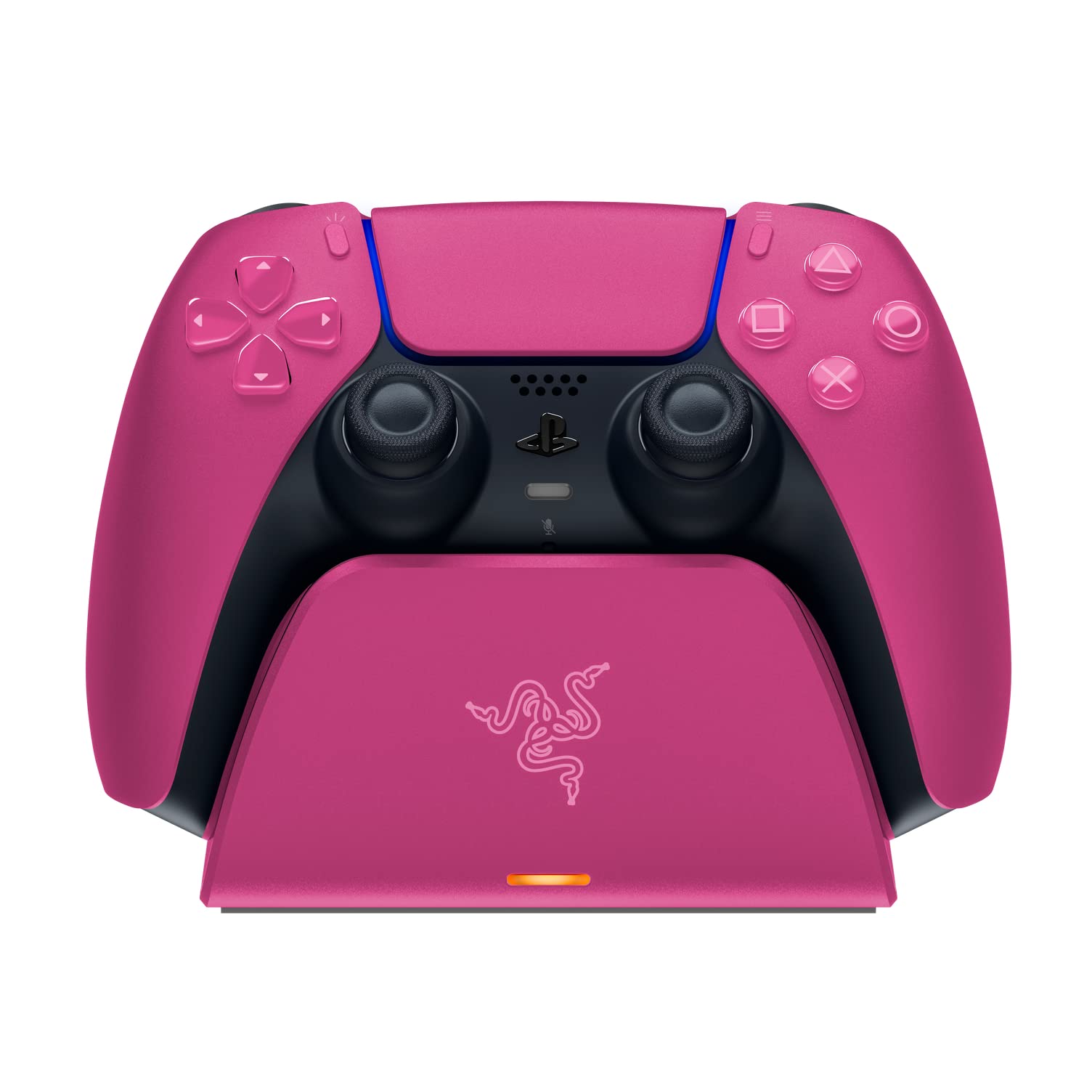 Razer Quick Charging Stand - pour Manette PS5 (Charge Rapide, Alimentation par USB, Navigation à Une Main) Rose