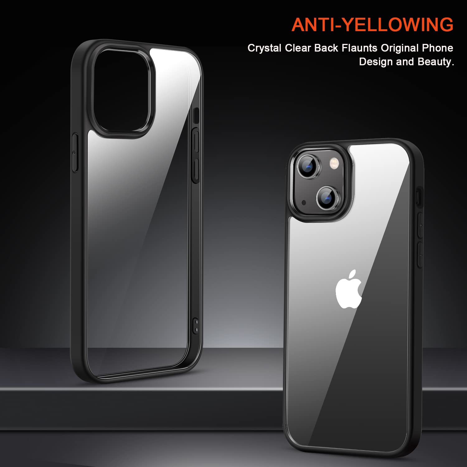 TENDLIN Cover Compatibile con iPhone 12 / iPhone 12 Pro, Trasparente PC Retro Durevole Silicone Paraurti Custodia Rigido Sottile per iPhone 12 / iPhone 12 Pro - Blu