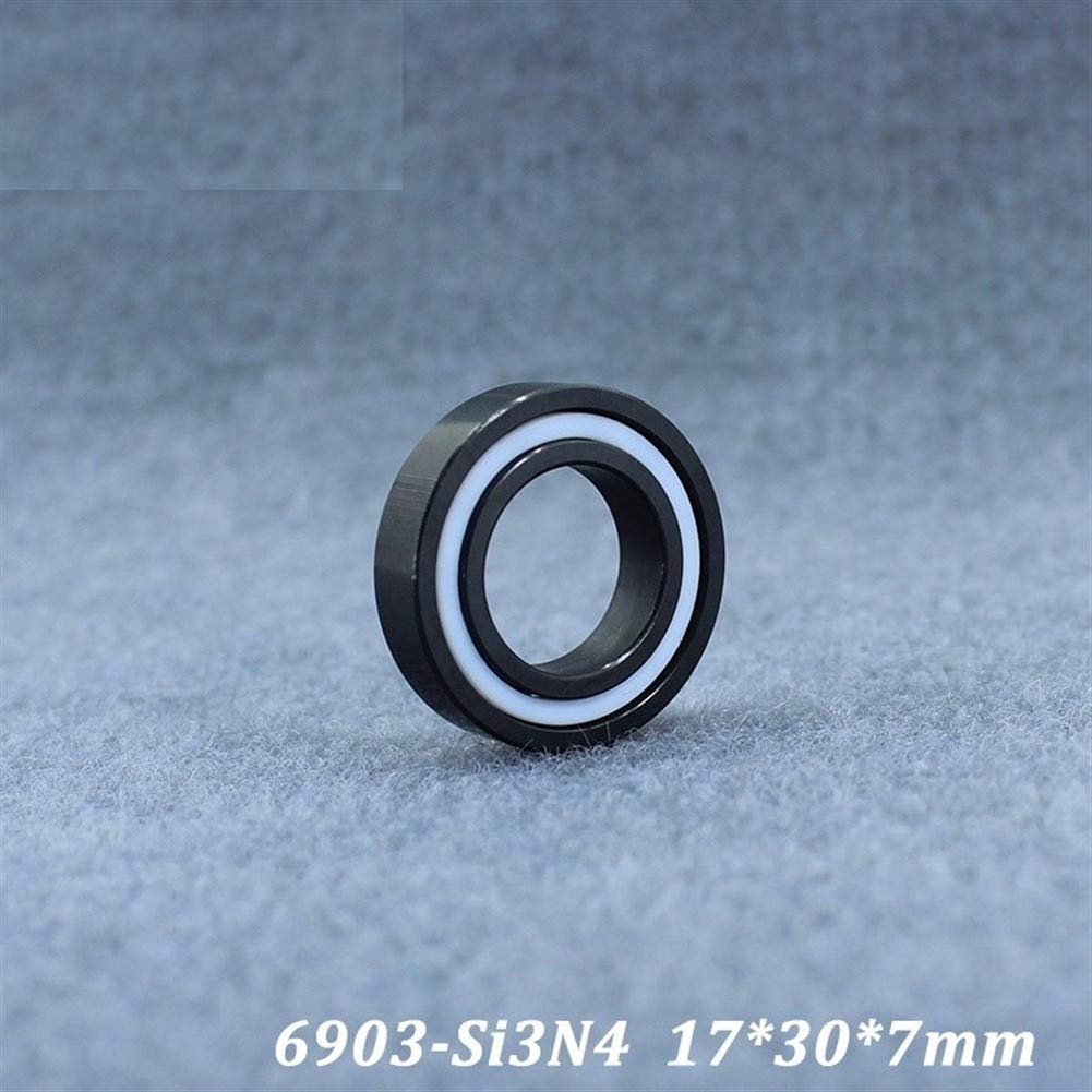 Práctico 6903CE 6903 cojinete de cerámica Completo (1 PC) 17 * 30 * 7 mm Si3N4 Todo el Material de nitruro de silicio rodamientos de Bolas de cerámica 6903