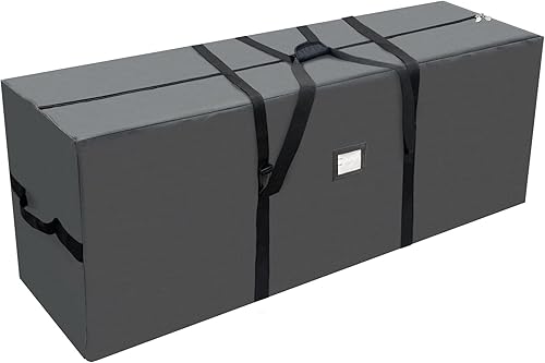 Vista 8 de AerWo Bolsa de almacenamiento para árbol de Navidad de 7.5 pulgadas, caja de almacenamiento extra grande para árboles artificiales de hasta 7.5 Verde