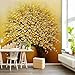 Produktbild Sucsaistat Wallpaper Mural 3D Gold blumenvase ölgemälde Wohnzimmer Wohnzimmer Hotel Eingang hintergrundbild, 200 * 140 cm