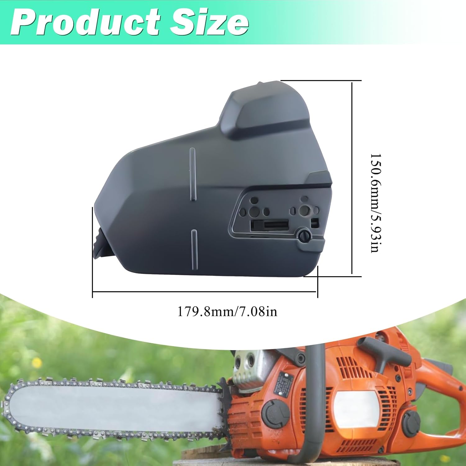 Adefol Chainsaw Clutch Cover for Husqvarna 550XP 550XPG 560 Replacement Parts with Gas Cap, Felling Dog for 505199005