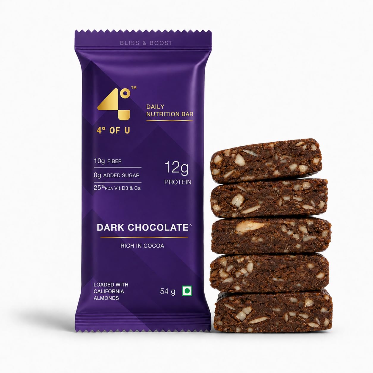 4 Degrees of U Women’s Wellness Protein Bar, Coconut | 12g Protein with No Added Sugar | 10g High Fibre, Calcium & Vitamin D3 | Pack of 1 (54g) — Amazon image 19