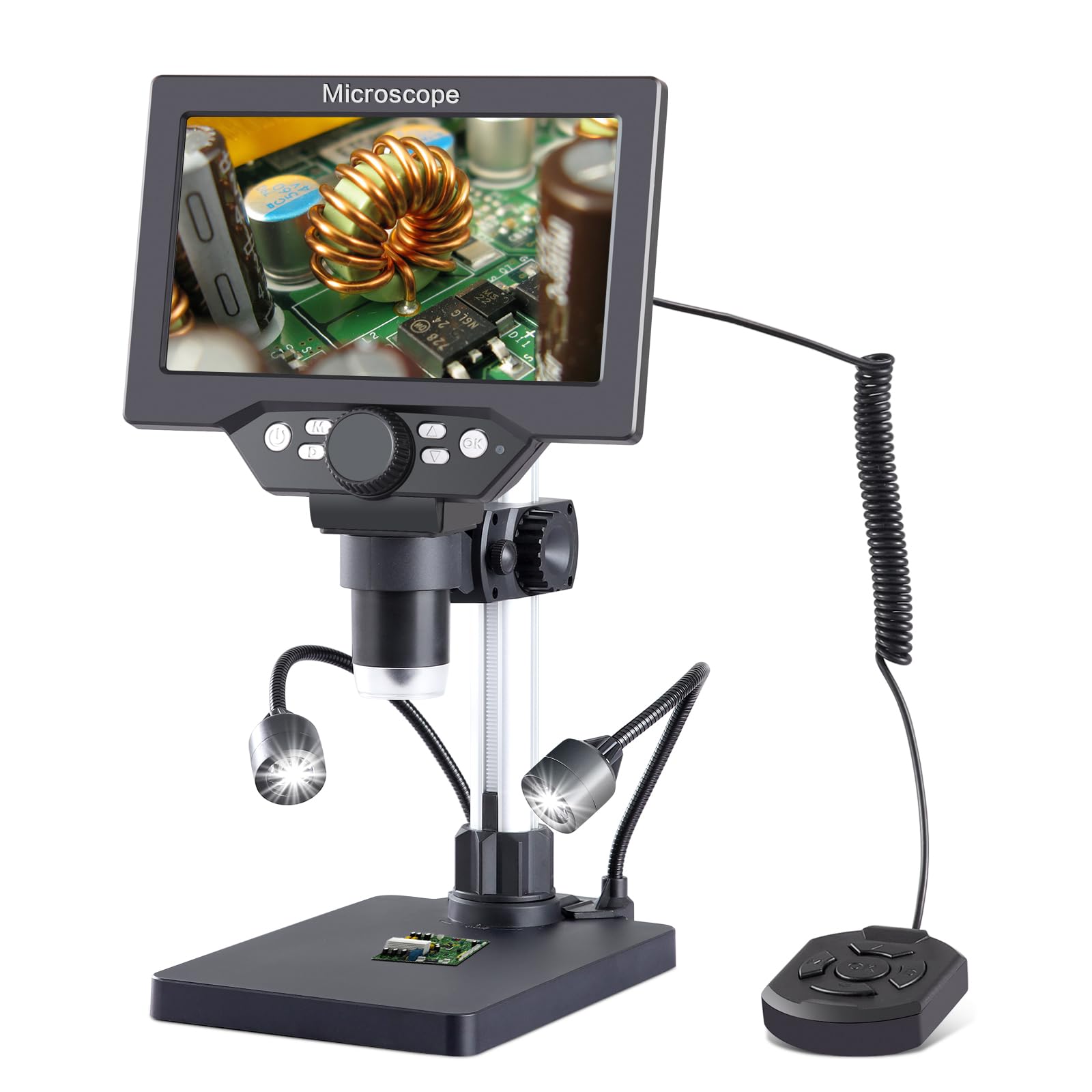 Koolertron 7 Inch LCD Digital Microscope 12MP 1080P with 32G TF Card