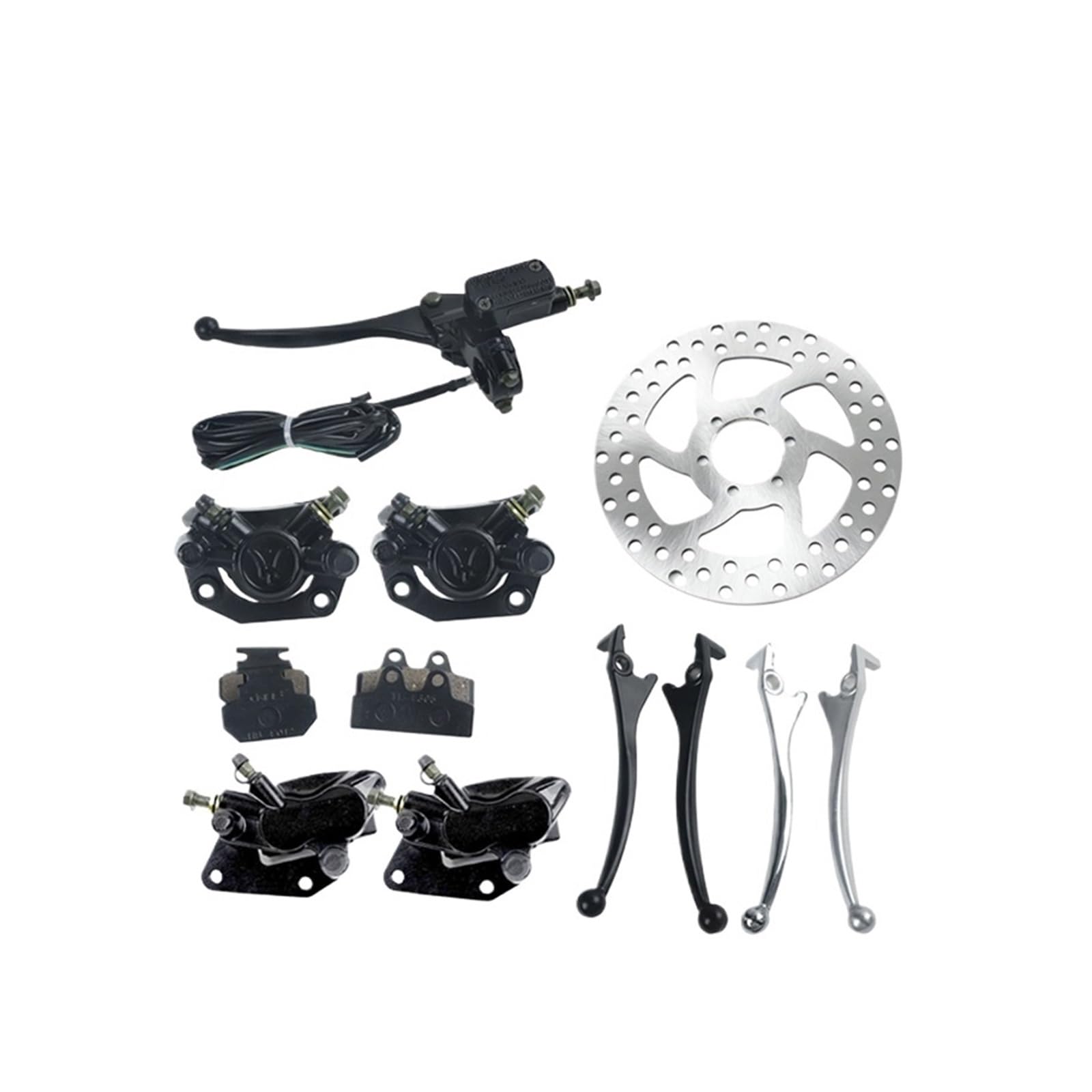 Pièces de Scooter électrique Citycoco Frein à Disque et poignée de Frein Pompe de Frein à Disque Gauche et Droite Pompe de Haut en Bas(Upper Pump 1set)