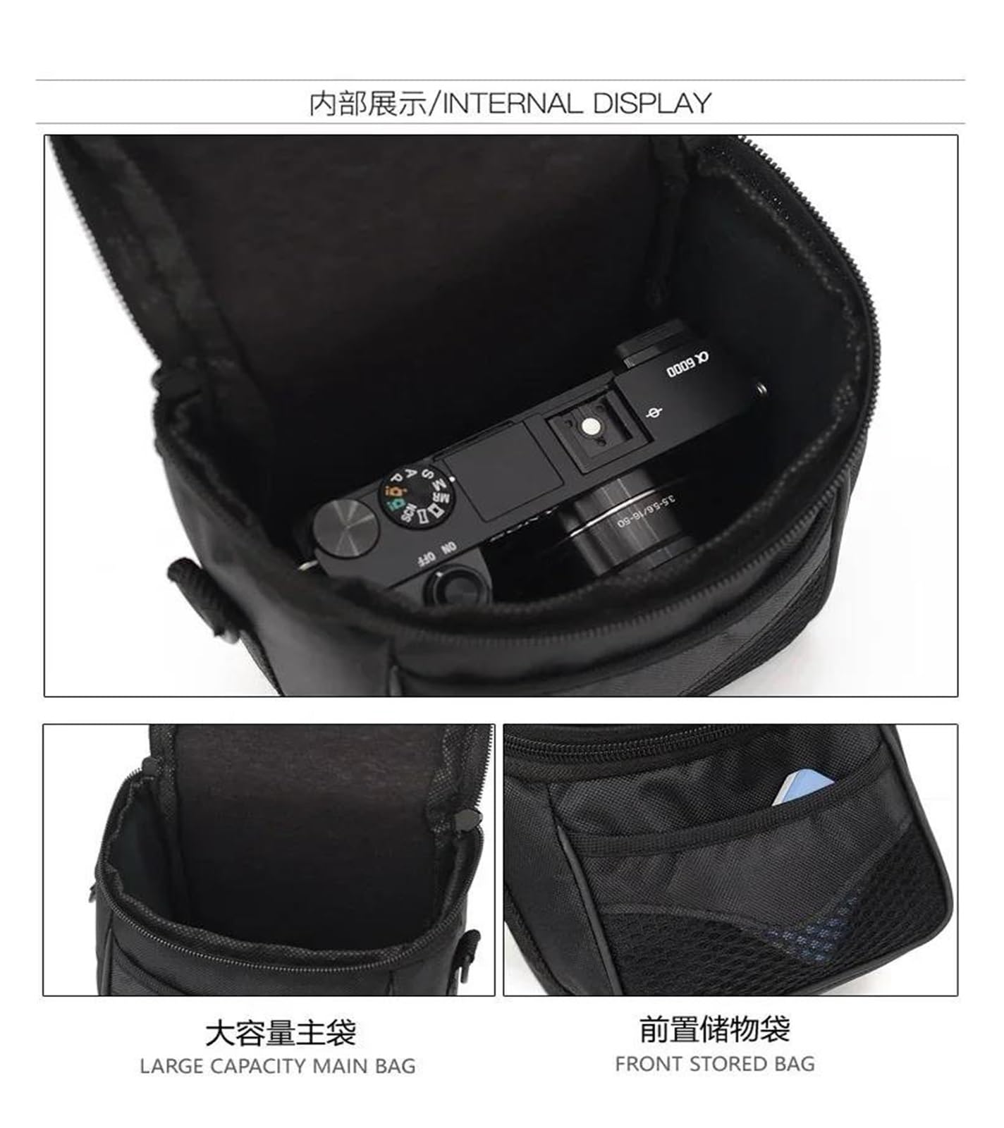Zaino macchina fotografica per drone DSLR Borsa per fotocamera per Ni&ko&n D40 D3400 D5500 D5300 D5200 D5100 D5000 D3200 D3300 L840 L830 L340 P900S P610S P600 P530