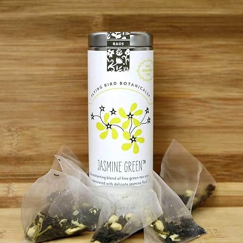 Miniatura 2 de FLYING BIRD BOTANICALS Té verde jazmín, 15 CT