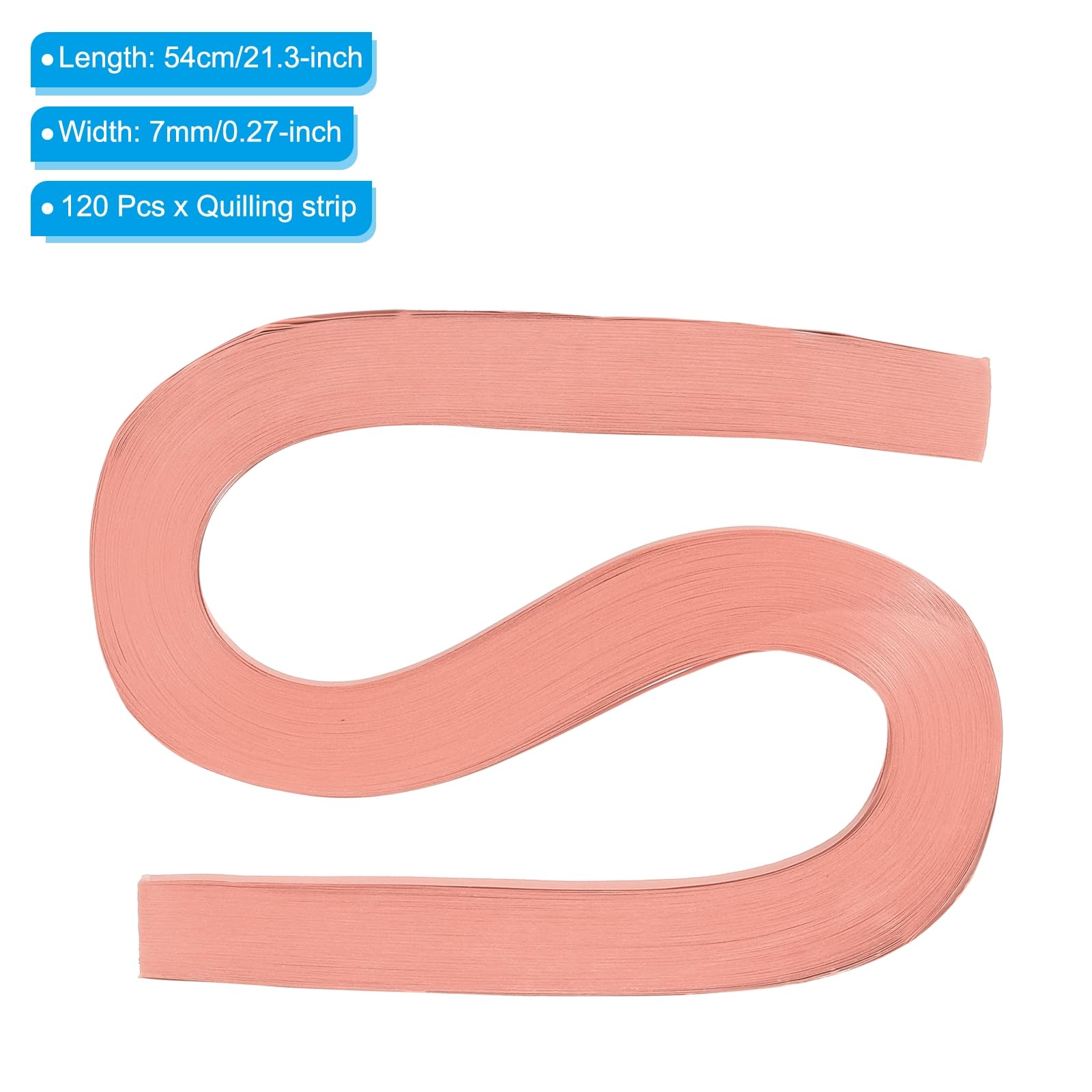 PATIKIL Quilling Strips Paper 120pcs 9/32"(7mm) 54cm Origami Paper Quilling Strip for Art DIY Hand Craft Christmas Light Red - Image 2