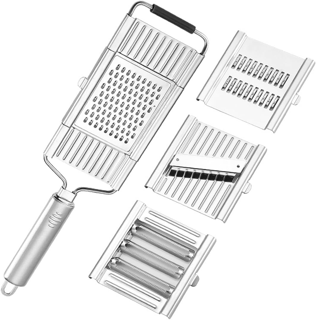 Multi Purpose Fruit & Vegetable Slicer Peeler, 4 in 1 Multi Function Vegetable Slice Dicer Slicer Knife Grater, MultiPurpose Vegetables Cutter (1)