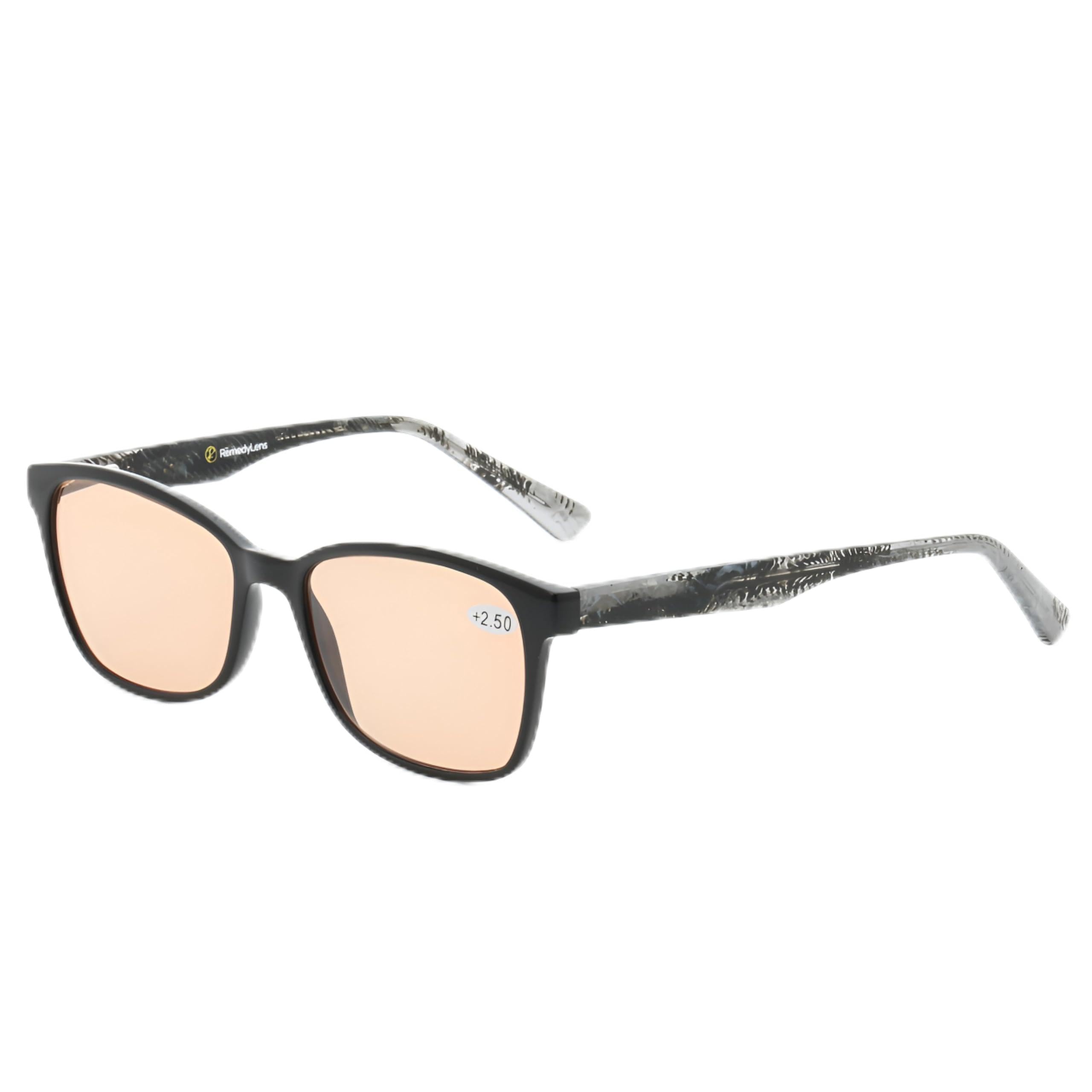 RemedyLens Readers 'Rowan' FL-41 Glasses with reading strength for Migraine and Light Sensitivity +2.5