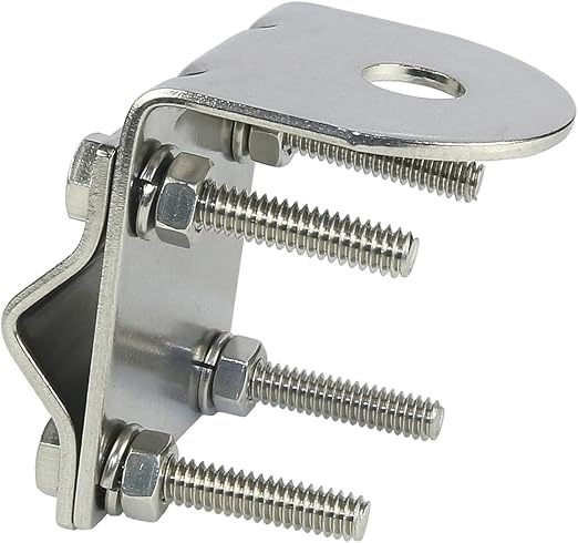 Tram 274 Single-Groove Stainless Steel CB Antenna Mirror Mount, Silver