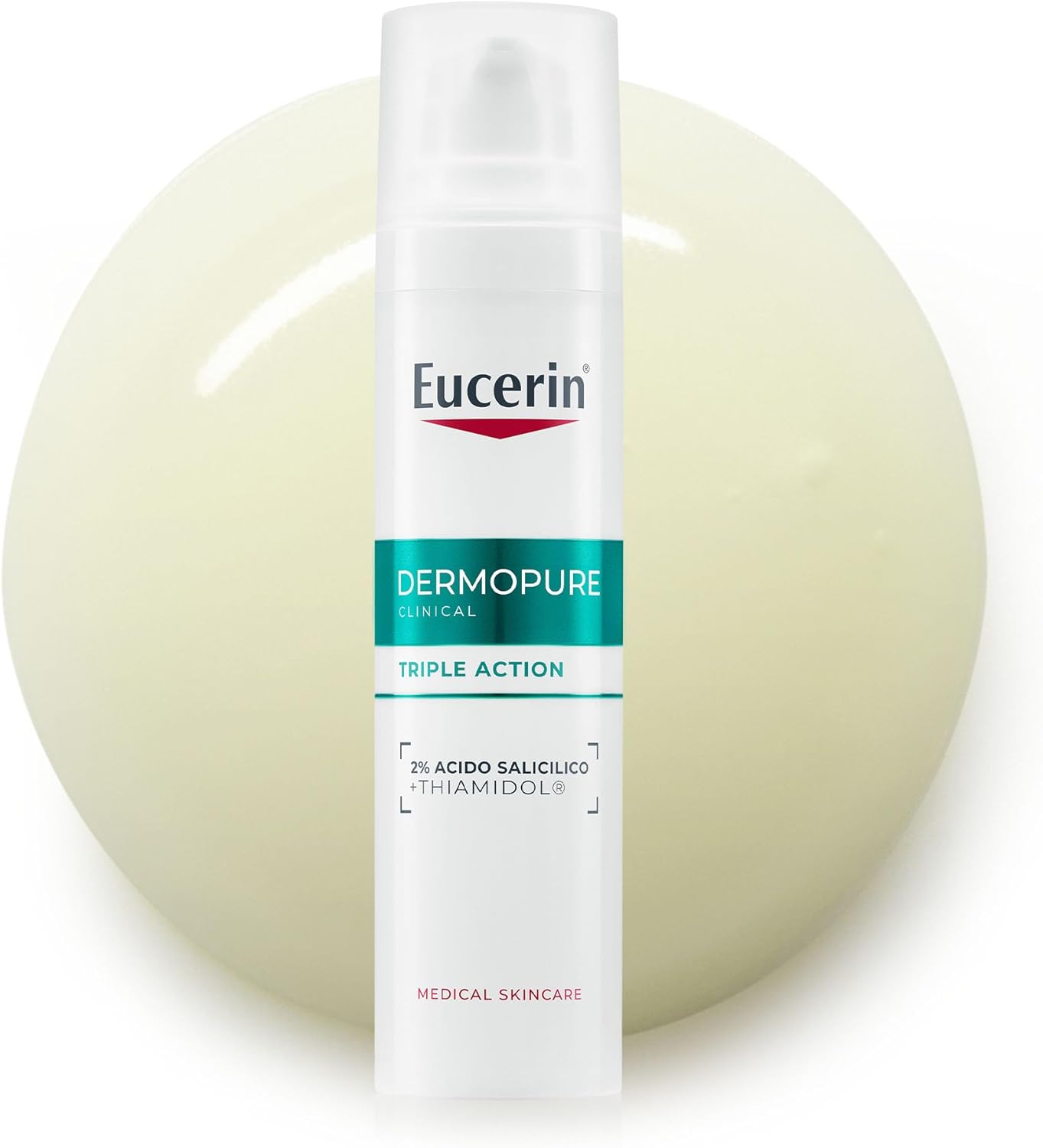 Eucerin DermoPure Clinical Triple Action Face Serum 40 ml, Anti-Stain Face Serum Post-Acne, Blemishes and Blackheads, Face Serum with Thiamidol and Salicylic Acid for Oily and Acneic Skin