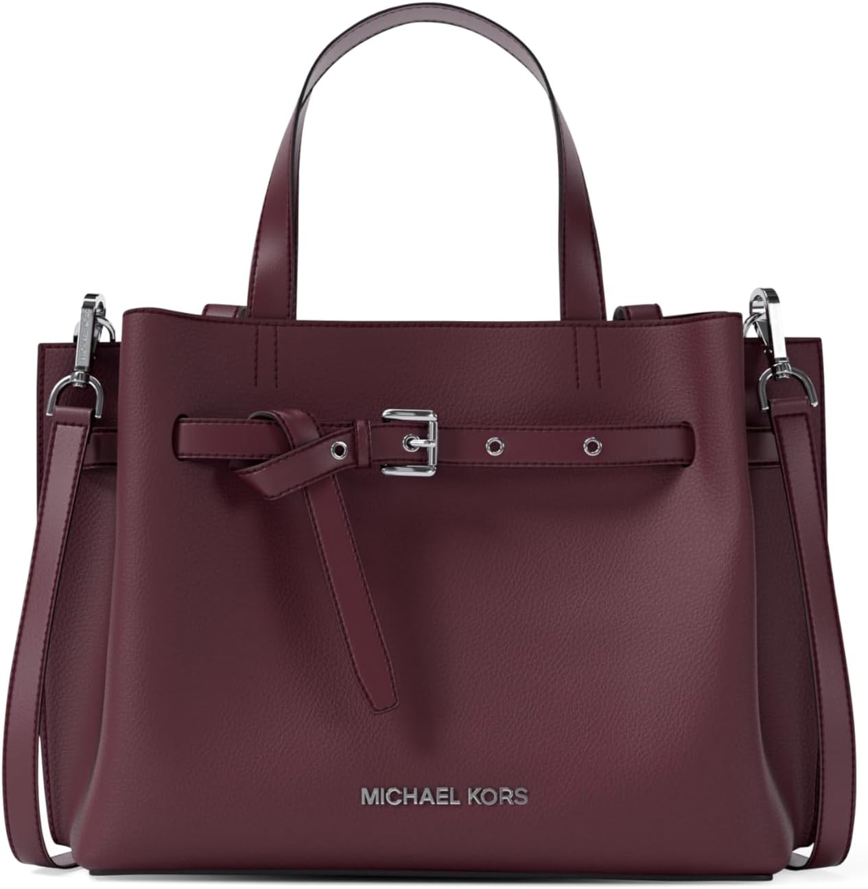 Michael Kors Women's Emilia Small Satchel - Luxe Leather Designer Handbag for Timeless Everyday Glamour