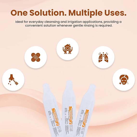 VED Hypertonic Inhalation Saline Solution, 7% Sodium Chloride (NaCl),4.0 ml Unit Dose Vials for Adult & Child. (7%, 50, Millilitre)