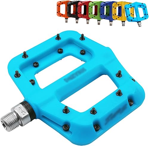 Pedal de bicicleta MTB, rodamientos de sello ultraligeros, pedales de bicicleta, ciclismo, nailon, carretera, BMX, MTB, plataforma plana, accesorios