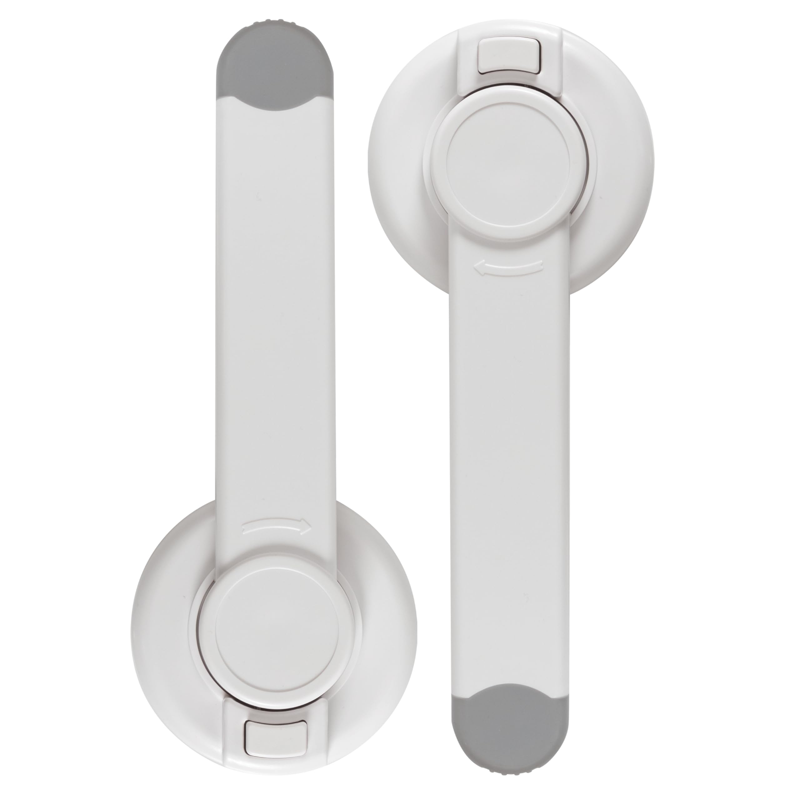 Photo 1 of Nuby Child Safety Toilet Locks - 2 Pack - Toilet Lid Lock for Baby Proofing - Easy One-Hand Operation - Simple Installation - Fits Most Seats