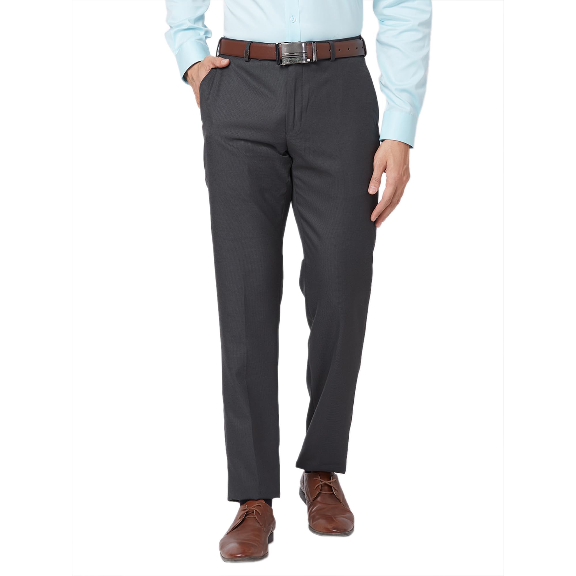 Men's Smart Fit Mid Rise Trouser-image-49