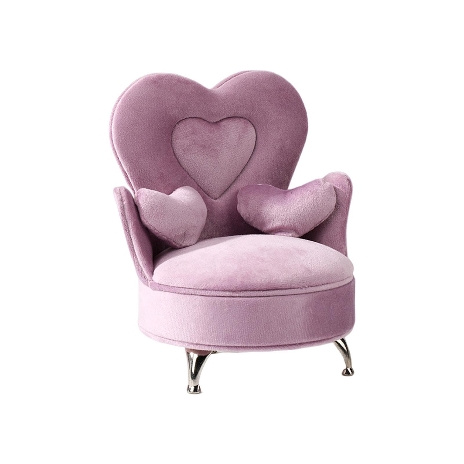 3 zestaw 1:6 sofa pudełko na biżuterię akcesoria lalki pudełko do przechowywania biżuterii okrągła sofa, meble