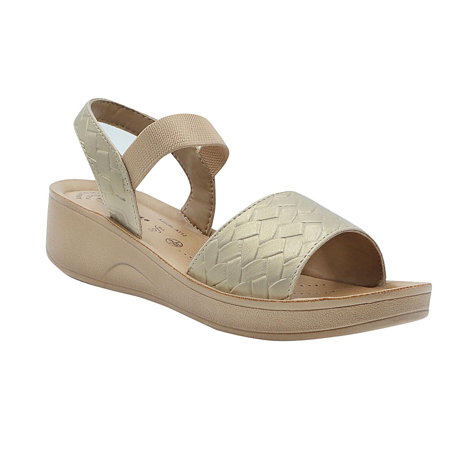 AEROWALK Stylish Fashion Sandal for Women | Comfortable| Lightweight | Anti Skid | Casual Office Footwear (AT12_LT.GOLD_39) (B0CVXWSH97) Amazon Price History, Amazon Price Tracker