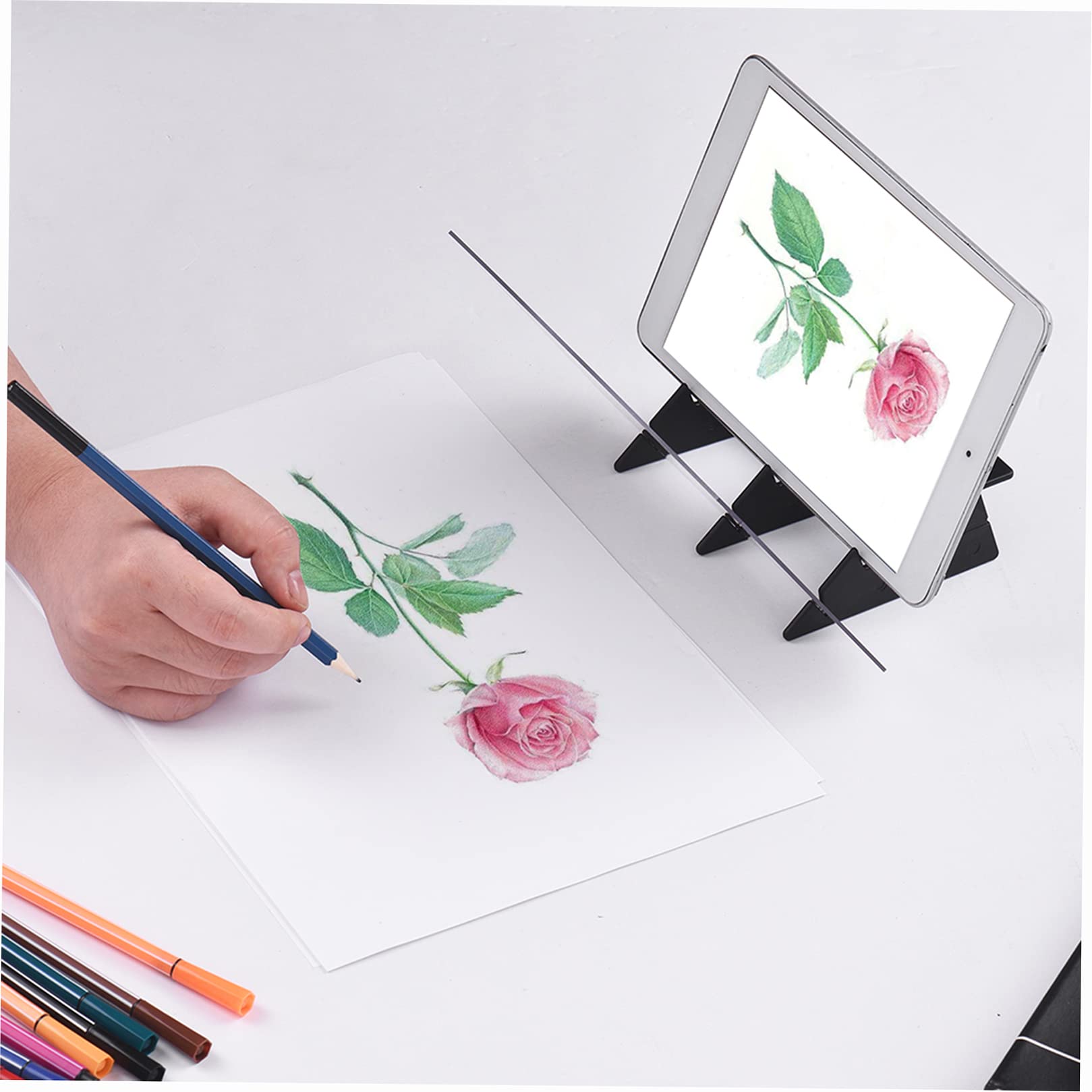 Portable Optical Tracing Board Copy Pad Panel Crafts Anime Painting Art Easy Drawing Sketching Tool 0-based Mould Toy Gift for Students Adults Artists Beginners