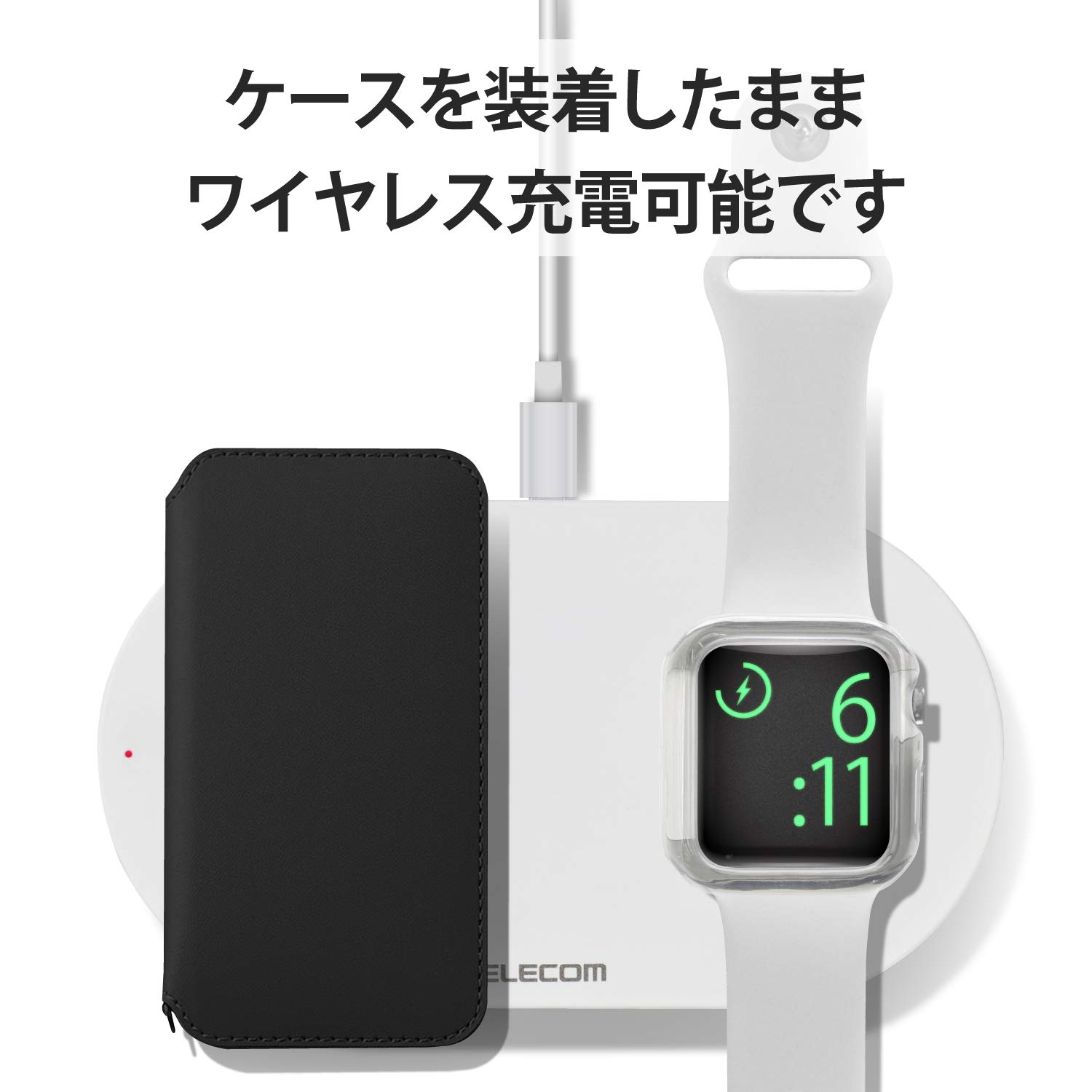 Amazon.co.jp: エレコム Apple Watch 40mm フルカバーケース