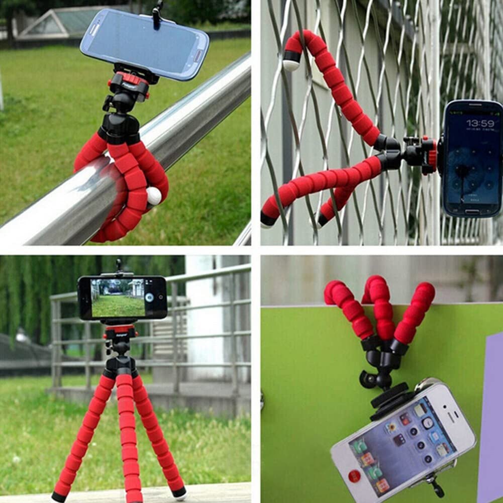 RajoNN Trípode para teléfono móvil Mini Soporte para trípode para teléfono móvil Soporte Flexible para trípode de Pulpo para cámara de teléfono Soporte para Selfie Soporte para teléfono móvil Trípode