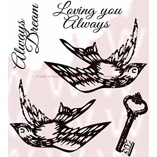 Woodware Craft Collection frs022u00a0Sellos, Multicolor, 3,5u00a0x 3,5u00a0Pulgadas