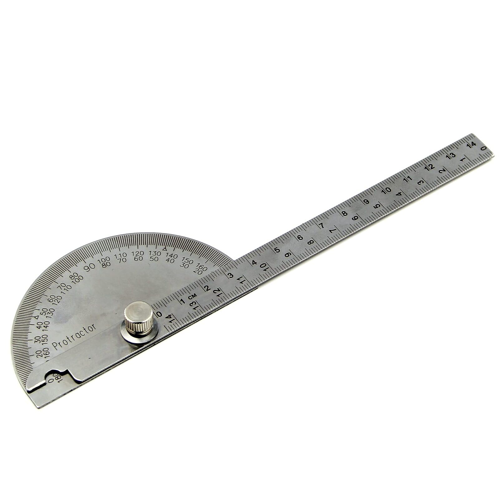 0-180° 180 Degree Stainless Steel Protractor Tool Angle Finder Ruler Semicircle Goniometer for Painting Drawing - Image 4