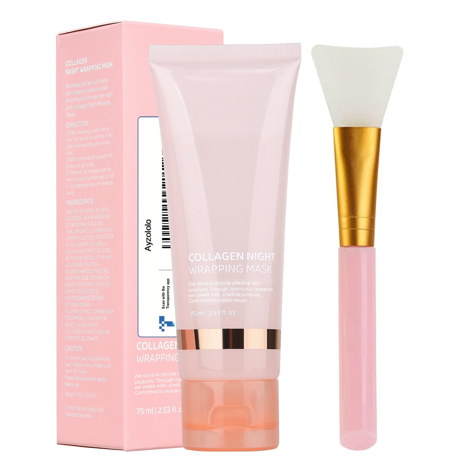 Amazon.com : Ayzololo Collagen Mask,Collagen Night Wrapping Mask