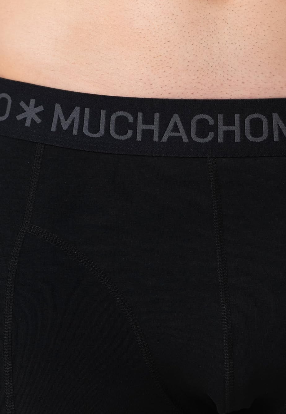 Muchachomalo Calzoncillos para Hombre, Ropa Interior Lisa de Algodón para Hombre, Pack de 2 Unidades, Bóxers Lisos de Corte Clásico con Cintura Elástica