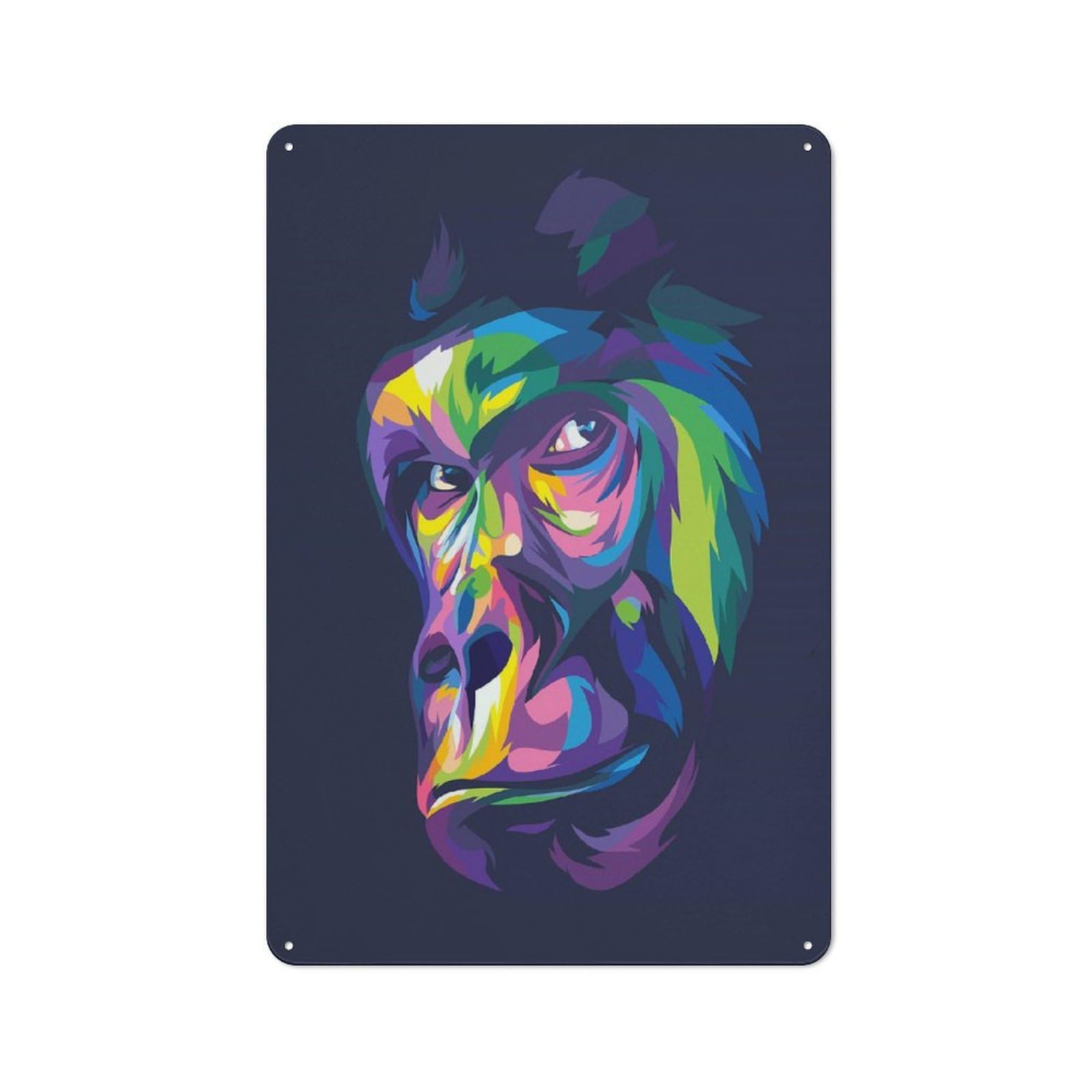 Hi Gorilla Vintage Metal Sign 30x20cm, Nostalgic Pub Wall Decor for Pub, Home Bar, Shed Or Man Cave