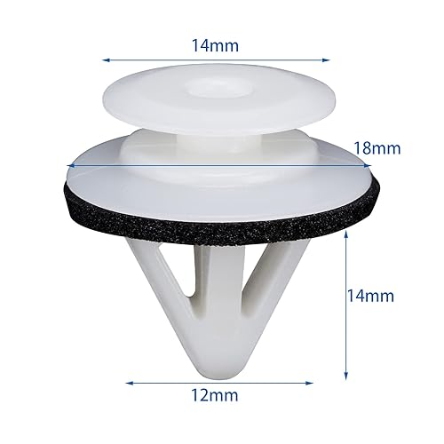 Miniatura 2 de OAUTOO 20 clips de retención para panel de moldura de puerta para Mazda G18K-51-SJ3 G18K51SJ3, 2, 3, 5, 6, CX-7, CX-9, MPV, MX-5 Miata, Protege