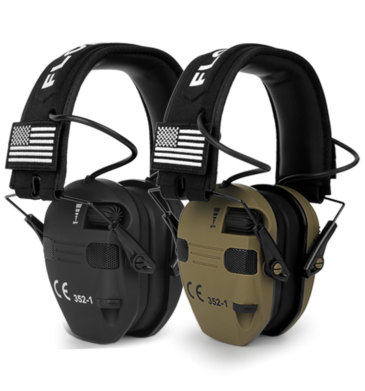 Photo 1 of ***SEE NOTES***Floriogra 2 Pack Electronic Ear Protection for Shooting with 5X Sound Amplification,Gun Range Hearing Protection Muffs? NRR 26dB Noise Reduction Muffs for Gun Range and Hunting/Shooting